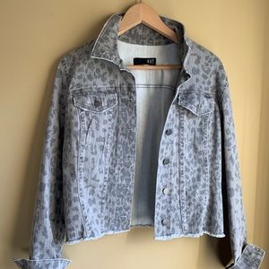 KUT leopard denim jacket